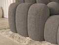 Coltar extensibil stanga 4 locuri ELTAP, Covelion, 260x167x105 cm, lemn/tesatura boucle, maro