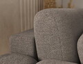 Coltar extensibil stanga 4 locuri ELTAP, Covelion, 260x167x105 cm, lemn/tesatura boucle, maro