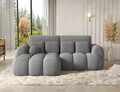 Coltar extensibil stanga 4 locuri ELTAP, Covelion, 260x167x105 cm, lemn/tesatura boucle, gri inchis