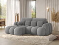 Coltar extensibil stanga 4 locuri ELTAP, Covelion, 260x167x105 cm, lemn/tesatura boucle, gri inchis