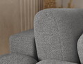 Coltar extensibil stanga 4 locuri ELTAP, Covelion, 260x167x105 cm, lemn/tesatura boucle, gri inchis