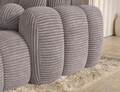 Coltar extensibil dreapta 4 locuri ELTAP, Covelion, 260x167x105 cm, lemn/catifea din poliester, gri
