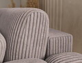 Coltar extensibil dreapta 4 locuri ELTAP, Covelion, 260x167x105 cm, lemn/catifea din poliester, gri