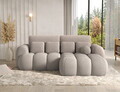 Coltar extensibil dreapta 4 locuri ELTAP, Covelion, 260x167x105 cm, lemn/tesatura boucle, bej inchis