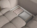 Coltar extensibil dreapta 4 locuri ELTAP, Covelion, 260x167x105 cm, lemn/tesatura boucle, bej inchis