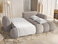 Coltar extensibil dreapta 4 locuri ELTAP, Covelion, 260x167x105 cm, lemn/tesatura boucle, bej inchis