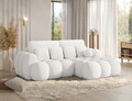 Coltar extensibil dreapta 4 locuri ELTAP, Covelion, 260x167x105 cm, lemn/catifea din poliester, alb
