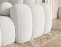 Coltar extensibil dreapta 4 locuri ELTAP, Covelion, 260x167x105 cm, lemn/catifea din poliester, alb