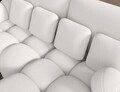 Coltar extensibil dreapta 4 locuri ELTAP, Covelion, 260x167x105 cm, lemn/catifea din poliester, alb