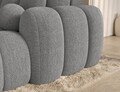 Coltar extensibil dreapta 4 locuri ELTAP, Covelion, 260x167x105 cm, lemn/tesatura boucle, gri inchis