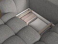 Coltar extensibil dreapta 4 locuri ELTAP, Covelion, 260x167x105 cm, lemn/tesatura boucle, gri inchis