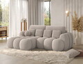 Coltar extensibil stanga 4 locuri ELTAP, Covelion, 260x167x105 cm, lemn/tesatura boucle, bej inchis