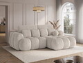 Coltar extensibil dreapta 4 locuri ELTAP, Covelion, 260x167x105 cm, lemn/catifea din poliester, alb murdar