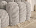 Coltar extensibil dreapta 4 locuri ELTAP, Covelion, 260x167x105 cm, lemn/catifea din poliester, alb murdar