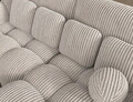 Coltar extensibil dreapta 4 locuri ELTAP, Covelion, 260x167x105 cm, lemn/catifea din poliester, alb murdar