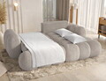 Coltar extensibil dreapta 4 locuri ELTAP, Covelion, 260x167x105 cm, lemn/catifea din poliester, alb murdar