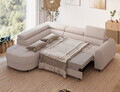 Coltar extensibil stanga 5 locuri ELTAP, LT-20XIL, Vesteria, 279x215x91 cm, lemn/tesatura boucle, bej
