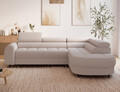 Coltar extensibil dreapta 5 locuri ELTAP, RT-20XIL, Vesteria, 279x215x91 cm, lemn/tesatura boucle, bej