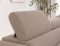Coltar extensibil dreapta 5 locuri ELTAP, RT-20XIL, Vesteria, 279x215x91 cm, lemn/tesatura boucle, bej