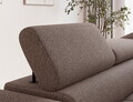 Coltar extensibil dreapta 5 locuri ELTAP, RT-22TON, Vesteria, 279x215x91 cm, lemn/tesatura boucle, maro