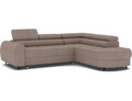 Coltar extensibil dreapta 5 locuri ELTAP, RT-22TON, Vesteria, 279x215x91 cm, lemn/tesatura boucle, maro