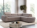 Coltar extensibil dreapta 5 locuri ELTAP, RT-22TON, Vesteria, 279x215x91 cm, lemn/tesatura boucle, maro