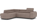 Coltar extensibil stanga 5 locuri ELTAP, LT-22TON, Vesteria, 279x215x91 cm, lemn/tesatura boucle, maro