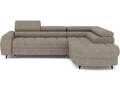 Coltar extensibil dreapta 5 locuri ELTAP, RT-20ROY, Vesteria, 279x215x91 cm, lemn/tesatura boucle, bej inchis