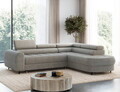 Coltar extensibil dreapta 5 locuri ELTAP, RT-20ROY, Vesteria, 279x215x91 cm, lemn/tesatura boucle, bej inchis