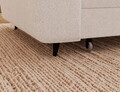 Coltar extensibil dreapta 5 locuri ELTAP, RT-01ROY, Vesteria, 279x215x91 cm, lemn/tesatura boucle, alb