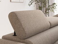 Coltar extensibil dreapta 5 locuri ELTAP, RT-18ROY, Vesteria, 279x215x91 cm, lemn/tesatura boucle, bej inchis