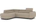 Coltar extensibil stanga 5 locuri ELTAP, LT-18ROY, Vesteria, 279x215x91 cm, lemn/tesatura boucle, bej inchis