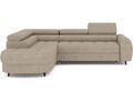 Coltar extensibil stanga 5 locuri ELTAP, LT-18ROY, Vesteria, 279x215x91 cm, lemn/tesatura boucle, bej inchis