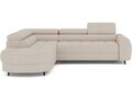 Coltar extensibil stanga 5 locuri ELTAP, LT-18TON, Vesteria, 279x215x91 cm, lemn/tesatura boucle, bej deschis