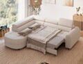 Coltar extensibil stanga 5 locuri ELTAP, LT-18TON, Vesteria, 279x215x91 cm, lemn/tesatura boucle, bej deschis