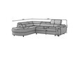 Coltar extensibil stanga 5 locuri ELTAP, LT-18TON, Vesteria, 279x215x91 cm, lemn/tesatura boucle, bej deschis