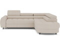 Coltar extensibil dreapta 5 locuri ELTAP, RT-18TON, Vesteria, 279x215x91 cm, lemn/tesatura boucle, bej deschis
