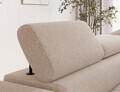 Coltar extensibil dreapta 5 locuri ELTAP, RT-18TON, Vesteria, 279x215x91 cm, lemn/tesatura boucle, bej deschis