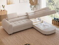 Coltar extensibil dreapta 5 locuri ELTAP, RT-18TON, Vesteria, 279x215x91 cm, lemn/tesatura boucle, bej deschis