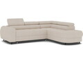Coltar extensibil dreapta 5 locuri ELTAP, RT-18TON, Vesteria, 279x215x91 cm, lemn/tesatura boucle, bej deschis