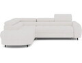 Coltar extensibil stanga 5 locuri ELTAP, LT-01ROY, Vesteria, 279x215x91 cm, lemn/tesatura boucle, alb