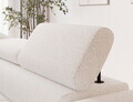 Coltar extensibil stanga 5 locuri ELTAP, LT-01ROY, Vesteria, 279x215x91 cm, lemn/tesatura boucle, alb