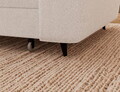 Coltar extensibil stanga 5 locuri ELTAP, LT-01ROY, Vesteria, 279x215x91 cm, lemn/tesatura boucle, alb