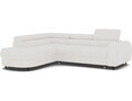 Coltar extensibil stanga 5 locuri ELTAP, LT-01ROY, Vesteria, 279x215x91 cm, lemn/tesatura boucle, alb