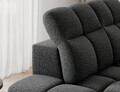Coltar extensibil stanga 3 locuri ELTAP, Bronon, 296x200x109 cm, lemn/tesatura boucle, gri inchis