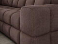 Coltar extensibil stanga 3 locuri ELTAP, Bronon, 296x200x109 cm, lemn/tesatura boucle, maro