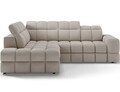 Coltar extensibil stanga 3 locuri ELTAP, Bronon, 296x200x109 cm, lemn/tesatura boucle, bej