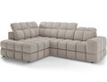 Coltar extensibil stanga 3 locuri ELTAP, Bronon, 296x200x109 cm, lemn/tesatura boucle, bej