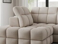 Coltar extensibil stanga 3 locuri ELTAP, Bronon, 296x200x109 cm, lemn/tesatura boucle, bej