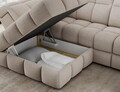 Coltar extensibil stanga 3 locuri ELTAP, Bronon, 296x200x109 cm, lemn/tesatura boucle, bej
